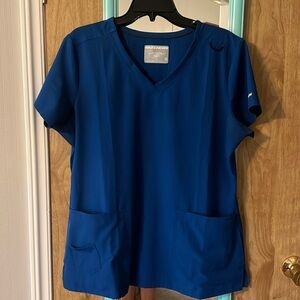 Royal Blue Skechers Scrub Top